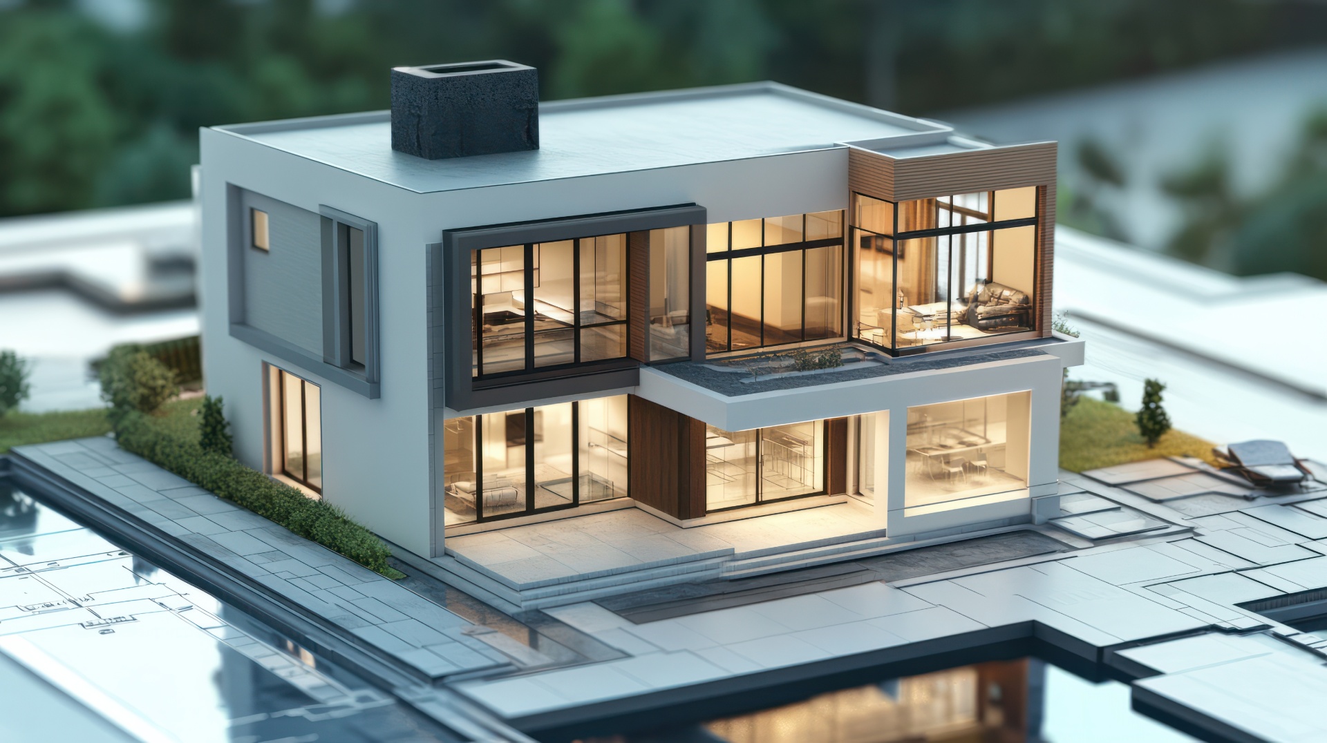 Intérieur d'un logement en vente